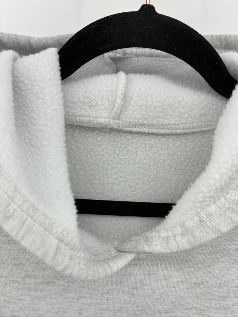Grey Lightweight Hoodie Minimalist Streetwear Y2K - Picture 4 of 6